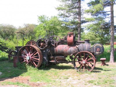 Lokomobilní navijáková oračka.