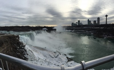 Niagara Falls v zimě.