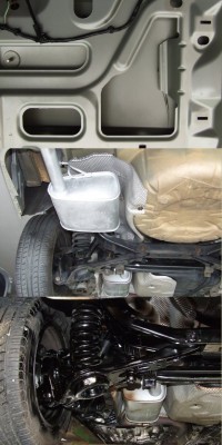 sxDscf5439.jpg (167.13 KiB) Zobrazeno 2975 x Páté dveře bez ošetření, ovapovaný podvozek, podvozek po nástřiku Tlumexem