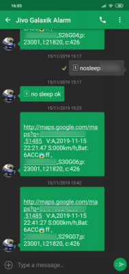 Poloha v SMS jako odpověď na zavolání.