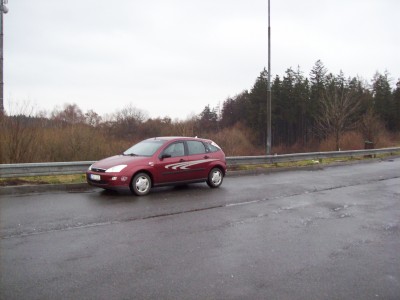 Já sám na parkovišti.Po 10min.čekání už jsem to viděl černě.