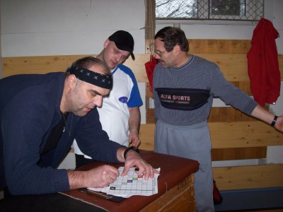 Horst zapisuje důležité výsledky