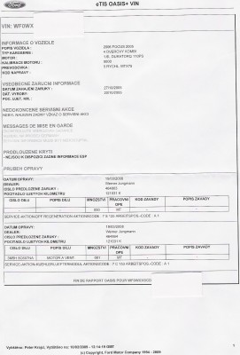 7C153 zlúčená s inou zvolávačkou - upgrade SW regenerácie DPF