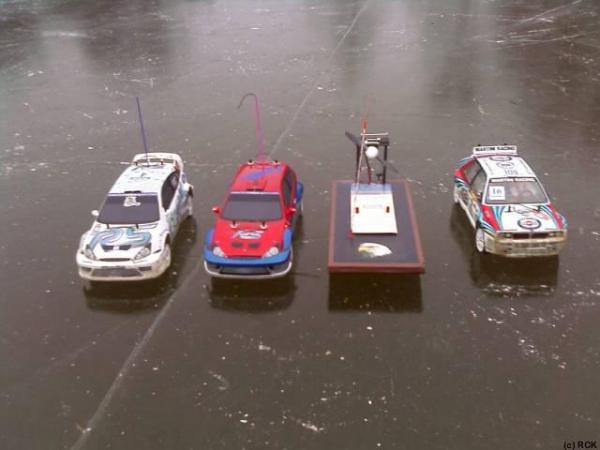 zimní poježdění 28.12.2007 - pro doplnění - to je na ledě.....